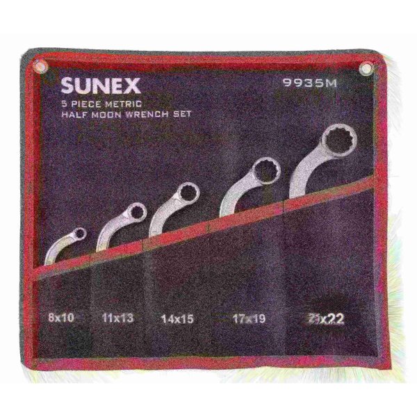 Sunex WR SET 5 PC  HLF MOON STYL DBL BXEN SU9935M